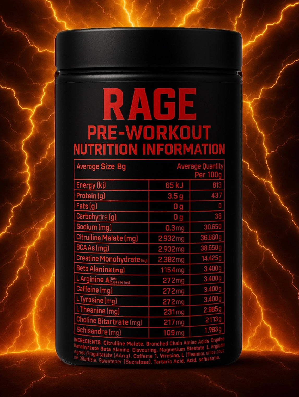 RAGE -PRE WORKOUT