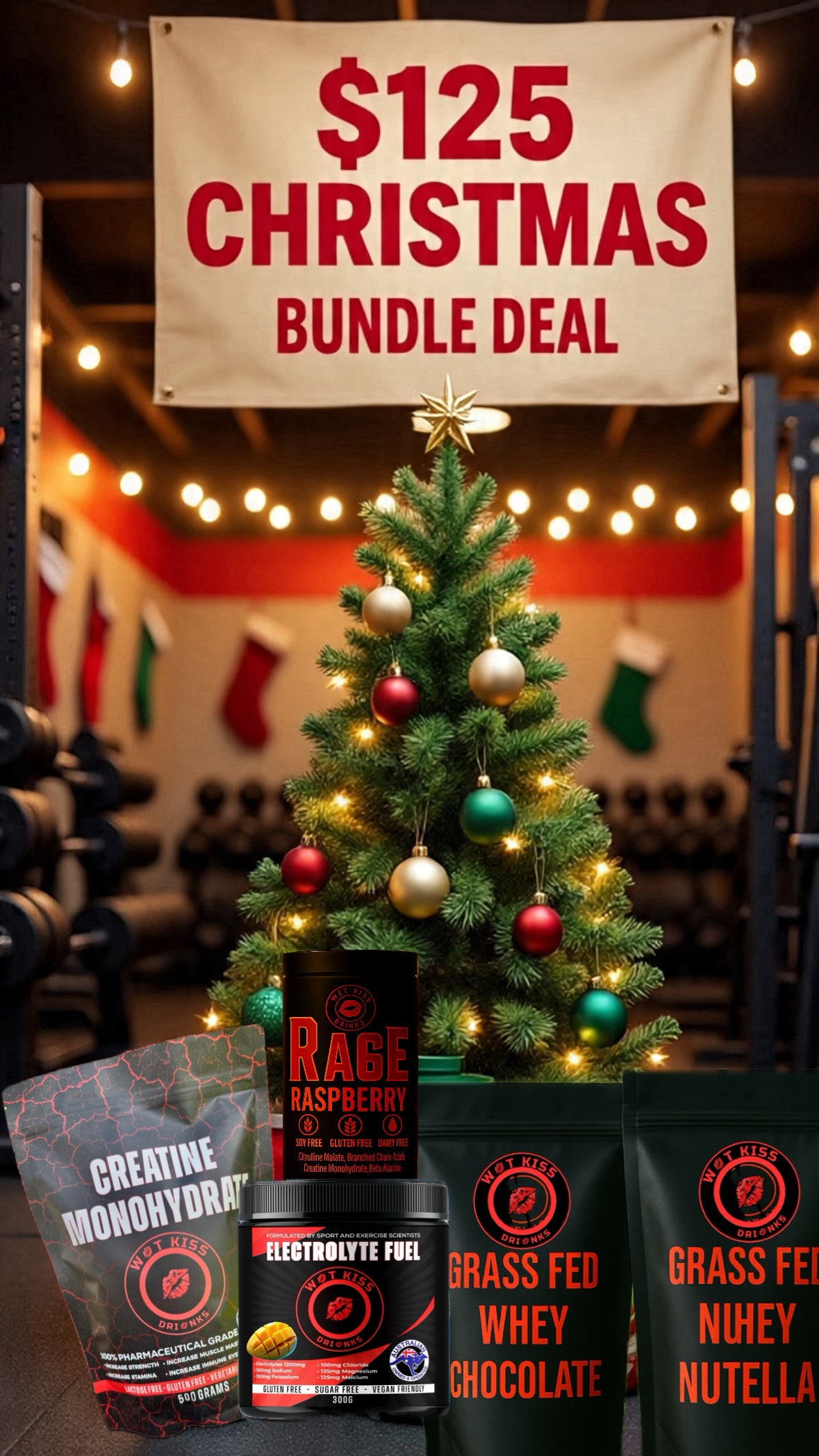 X-MAS BUNDLE - WHEY-PRE-ELECTROLYTE-CREATINE